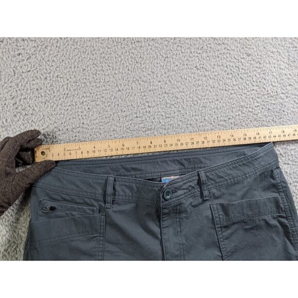 Eddie Bauer First Ascent Pants Womens 12 Cargo Cotton Nylon Stretch Bluish Gray - Picture 10 of 16